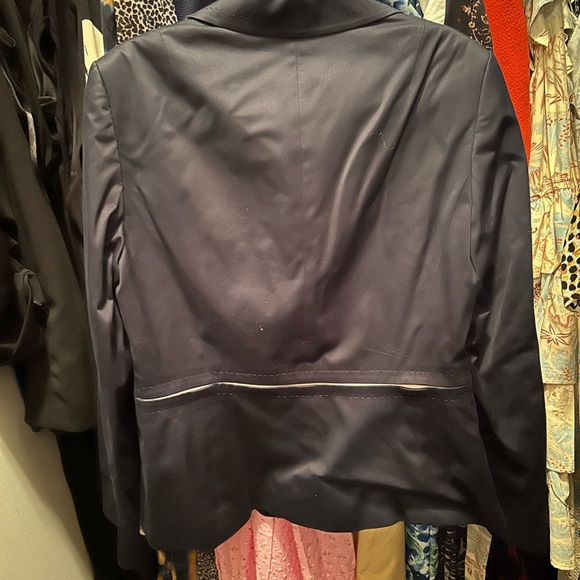 Escada Midnight Blue Blazer with Gold Accents - Picture 7 of 8